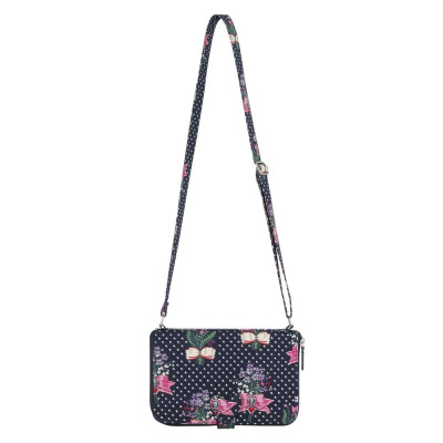 Cath Kidston - Túi đeo chéo/The Everything Cross Body - Lillies Posey - Navy