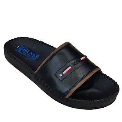 Dép Nam Quai Ngang Da Bò Thật TiTi ĐÔ Cao Cấp DNA2087d