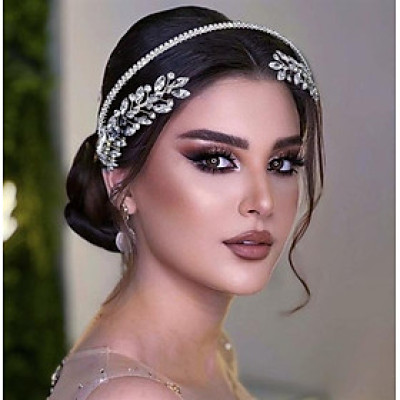 Băng đô cài tóc cành đá hai bên màu trắng mẫu mới t6/2024