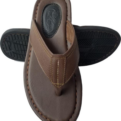 Dép Xỏ Ngón Nam BIGGBEN Da Bò Thật DK63