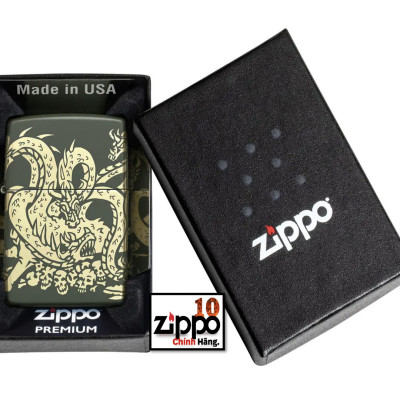 Bật lửa ZIPPO 48907 Dragon Design - Chính hãng 100%