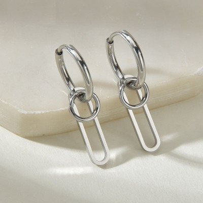 Bông tai lỗ tròn thời trang mạnh mẽ basic