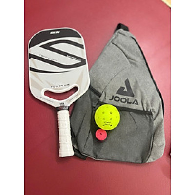 Vợt Pickleball Skin carbon T900 Luxx dày 14mm, bề mặt nhám bám bóng, tặng kèm cuốn cán, 1 quả bóng và túi đeo tiện lợi