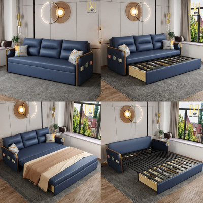 Sofa giường đa năng hộc kéo HGK-15 ngăn chứa đồ tiện dụng Tundo KT 1m8