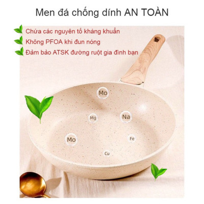 Chảo Chống Dính Bếp Từ Vân Đá Kiểu Nhật