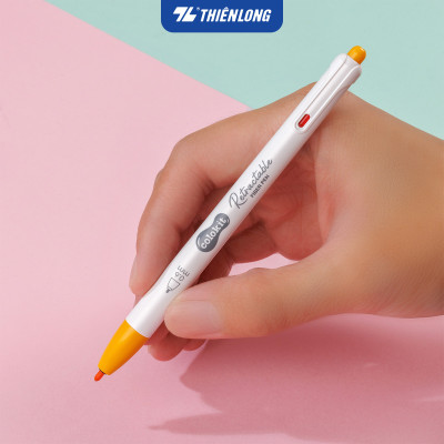 Bút lông 6/12 màu dạng bấm Retractable Fiber Pens Classic Thiên Long Colokit - 0.6mm