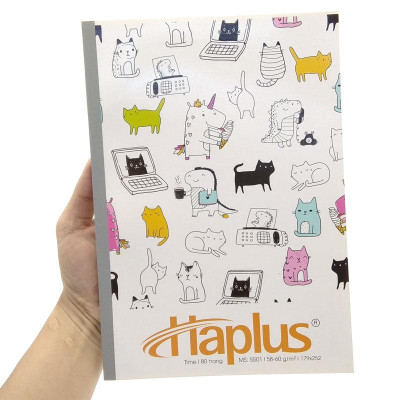 Combo 5 Tập Kẻ Ngang 80 Trang ĐL 60g/m2 - Haplus 5501 (Mẫu Màu Giao Ngẫu Nhiên)