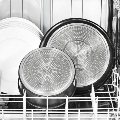 Chảo Chống Dính Cao Cấp TEFAL L65092 Ingenio Expertise 24 & 28 cm, Chống Dính Tetanium, Tay Cầm Tháo Rời, , Hàng Nhập Khẩu