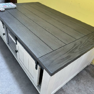 Bàn trà sofa 2 cửa lùa sang trọng Tundo KT Ngang 127 x Sâu 76 x Cao 48cm