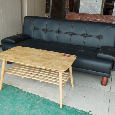 Sofa giường da xuất Nhật Juno Sofa Giường 1m8 x 1m1 x cao 45 cm ( Tặng bàn gỗ tự nhiên 50 x 100 cm ) 
