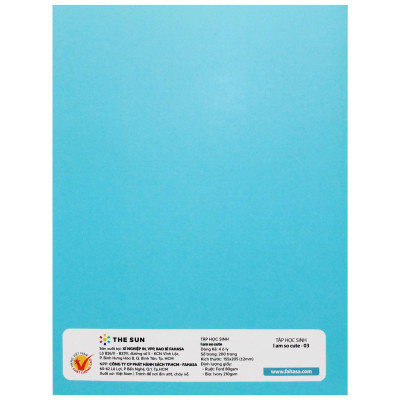 Tập Học Sinh I Am So Cute - 4 Ôly - 200 Trang 80gsm - The Sun (Mẫu Màu Giao Ngẫu Nhiên)