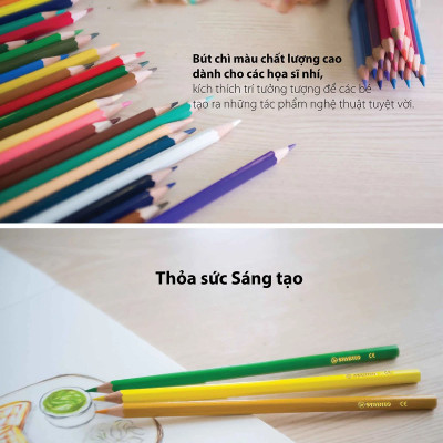 Combo bút chì màu Swans 24 màu - Hộp 24 màu + Quyển tô màu SACB (CLS1879-24G+)