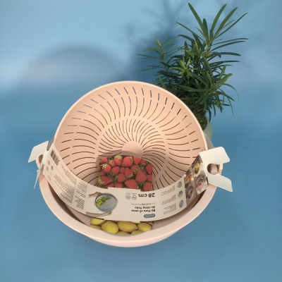 Bộ Thau Rỗ Xoay Đa Năng YoKo Xuất Nhật - Chất Liệu Nhựa Nguyên Sinh Cao Cấp An Toàn Cho Sức Khỏe ( Tặng kèm khăn lau pakasa) - Chính Hãng 