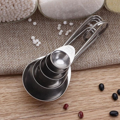 Bộ 5 Muỗng Định Lượng Đong Nguyên Liệu Inox Tiêu Chuẩn TSP,ML