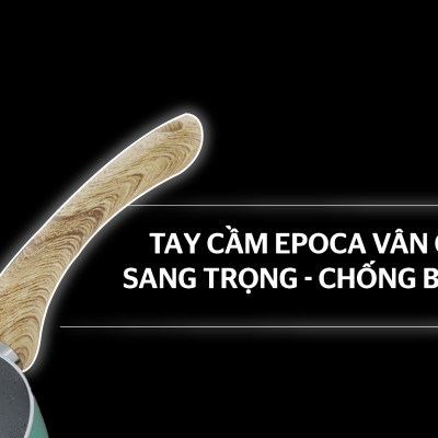  Chảo Sâu Chống Dính Vân Đá Sunhouse Clover CL24S - Hàng Chính Hãng