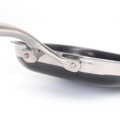 [Hàng chính hãng-iMat hybrid inox] Chảo chiên vuông iMat Hybrid 20cm chống dính gốm Ceramic đen