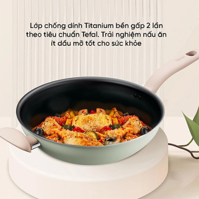 Chảo xào chống dính đáy từ Tefal So Matcha 30cm - Hàng chính hãng