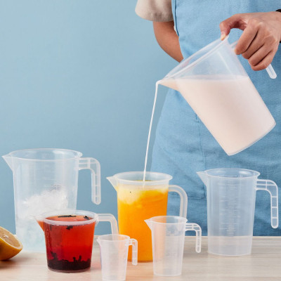  Ca Đong Định Lượng Pha Chế 1 Lit - Ca nhựa có chia vạch giúp đo lường dễ dàng