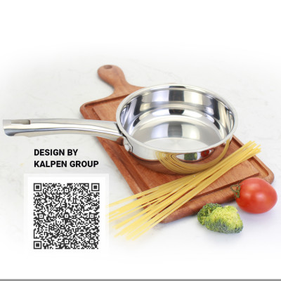 Chảo Inox 3 lớp đúc liền khối Kalpen Kazler 24cm đáy từ chuẩn Đức