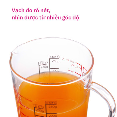 Ca đo lường thủy tinh Hario 200ml (CMJW−200)