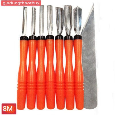 ( HÀNG CAO CẤP ) Bộ 8 & Bộ 9 món dụng cụ - dao tỉa hoa quả nghệ thuật 