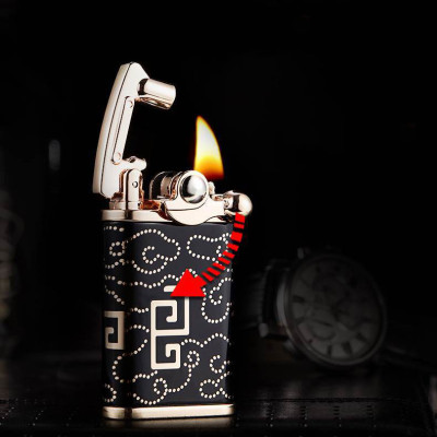 Vỏ Hột Quẹt Bật Lửa xăng đá sơn mài Chief CF018 Thiết Kế Đẹp Độc Lạ Với Nhiều Kiểu Họa Tiết Hoa Văn Sang Trọng - Dùng Xăng Bấc Đá Cao Cấp