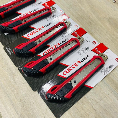 [COMBO 5 Dao rọc giấy KIRITO]  lưỡi 18mm - Dụng cụ hỗ trợ trong văn phong cho việc cắt giấy, dây điện, bìa cứng.