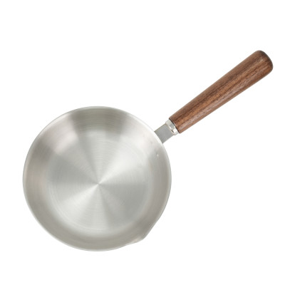 Chảo Inox 3 lớp đúc liền khối miệng rót Kalpen Rinmer 16cm kèm vung kính, bảo hành 5 năm