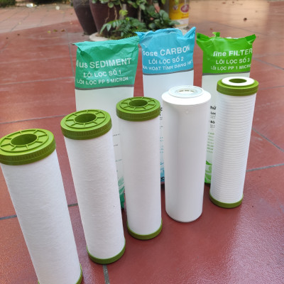 Bộ 5 lõi lọc nước số 1,2,3 LÕI LỌC THÔ dùng cho máy lọc nước R.O kangaroo aqua sanaky