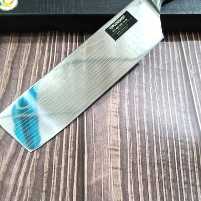 DAO - DAO BẾP NHẬT BẢN USUBA THÉP DAMASCUS MÃ A8 DT125 nt topcoomshop vn