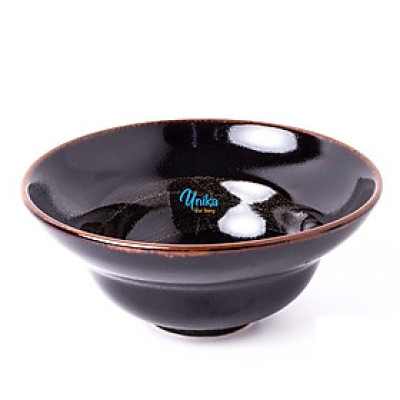 Bát Tô loe có eo D18 Men Cánh Gián - Bát chiết yêu men cánh gián D18 - Gốm Sứ Cao Cấp Bát Tràng