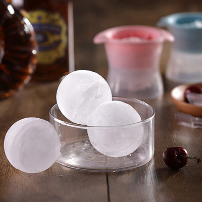 Khuôn Làm Đá Hình Cầu KUNBE, Dụng Cụ Tạo Viên Đá Hình Bi Tròn 6cm Độc Đáo - Giao Màu Ngẫu Nhiên