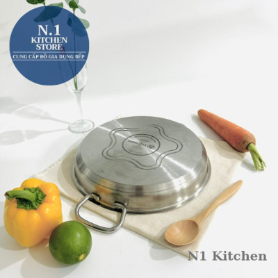 Chảo inox cao cấp 2 quai Korkmax Proline 24cm - A1192 - Hàng chính hãng