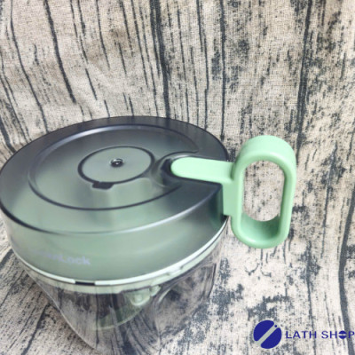 Dụng Cụ Băm Rau Củ Quả, Xay Hành Tỏi LocknLock 3 Lưỡi Dao Sắc Bén CKS313-650ml - Hàng Chính Hãng