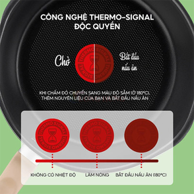 Chảo nồi có nắp đa năng 3 trong 1 Tefal (22cm/24cm) - Hàng chính hãng