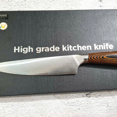 DAO - BỘ 3 DAO BẾP NHẬT BẢN THÉP DAMASCUS MÃ A4 DT2 nt topcomshop vn