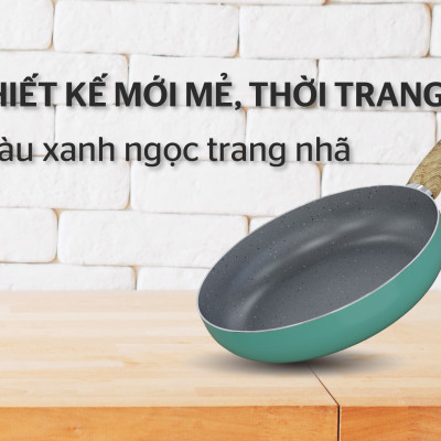  Chảo Sâu Chống Dính Vân Đá Sunhouse Clover CL24S - Hàng Chính Hãng