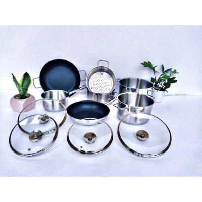 Bộ nồi chảo inox Balay 7 món