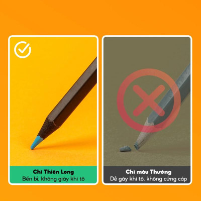 Hộp 12 Bút Chì Gỗ Đen Black Wood Colored Pencils - Colokit CPC-C029