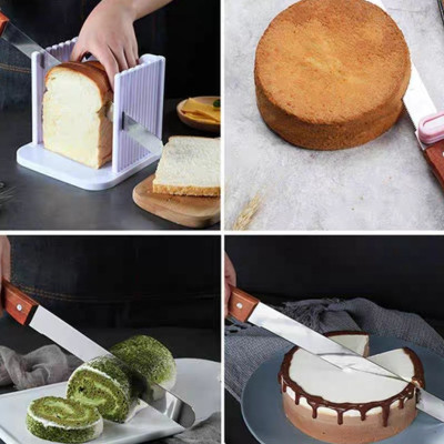 Dao Cắt Bánh Mì Bánh Ngọt Bánh Sinh Nhật ,Răng Cưa Tay Cầm Gỗ 38cm