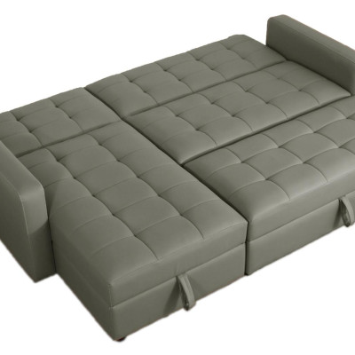 Sofa giường kéo góc L Juno sofa màu cam, xám, tro