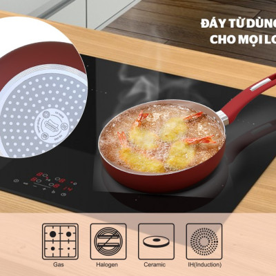 CHẢO SUNHOUSE CHỐNG DÍNH ĐÁY TỪ SWP28MA - Hàng chính hãng