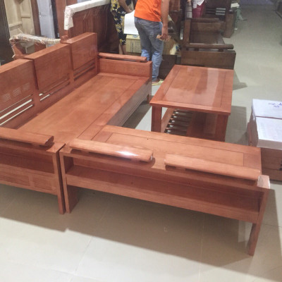 Sofa Góc Nhỏ Gỗ Sồi Mặt Liền GNL-01