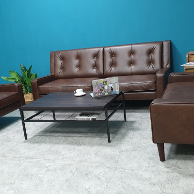 Sofa băng Juno sofa màu nâu, đen 80 x 80 x 90 cm