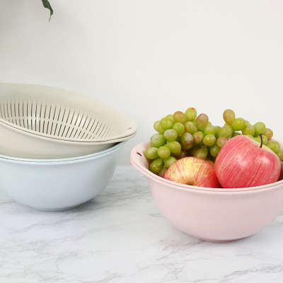 {Nhiều Cỡ } Bộ Thau Rổ Nhựa Cao Cấp Yoko Inochi Nhật Bản - Kháng khuẩn khử mùi đảm bảo an toàn vệ sinh thực phẩm - Chính Hãng ( Tặng kèm khăn lau pakasa)