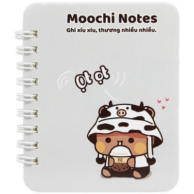 Sổ Lò Xo Moochi Notes A7 - Kẻ Ngang - 160 Trang 300gsm - The Sun 06
