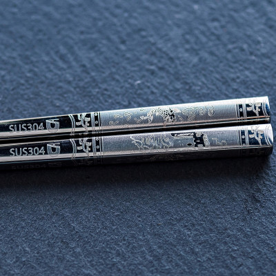 Bộ 10 đôi đũa inox 304 - 316 DandiHome 2020 chống trơn trượt, sang trọng, tinh tế