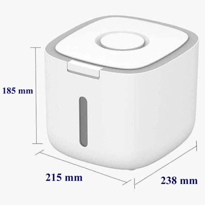 Thùng Đựng Gạo Cao Cấp MINI RICE BIN 5kg & 10kg - Thùng Đựng Gạo Nắp Đậy Thông Minh, Thiết Kế Hiện Đại & Đẹp Mắt, Chất Liệu ABS &PP An Toàn Chống Nước, Chống Ẩm Mốc, Mối Mọt - Hàng Nhập Khẩu