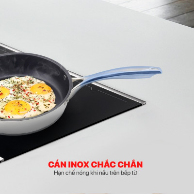 CHẢO INOX CHỐNG DÍNH ELMICH 3 ĐÁY MAX A 16CM