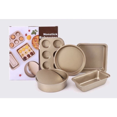 Set 5 Khay Nướng Bánh Đủ Kiểu Dáng Chống Dính, Dụng Cụ Tiện Lợi Cho Nhà Bếp - Chính Hãng MINIIN